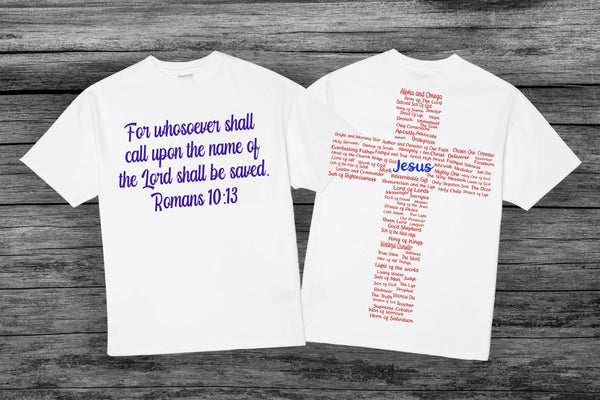 The names of the Lord shirt